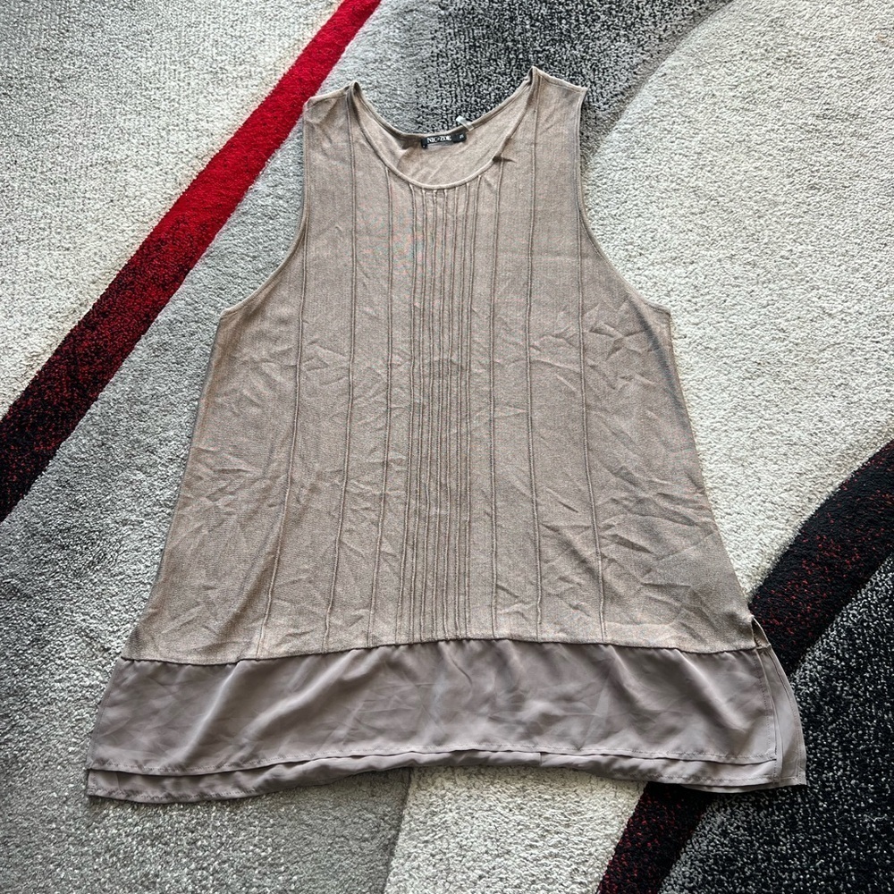 Nic + Zoe Silk Blend Flounced Tunic Top